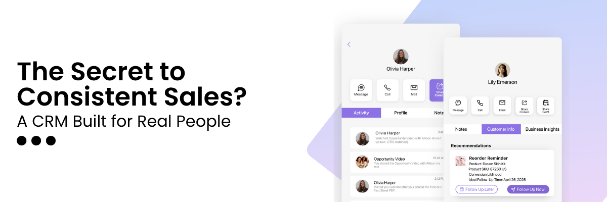 The Secret to Consistent Sales? A CRM Built for Real People